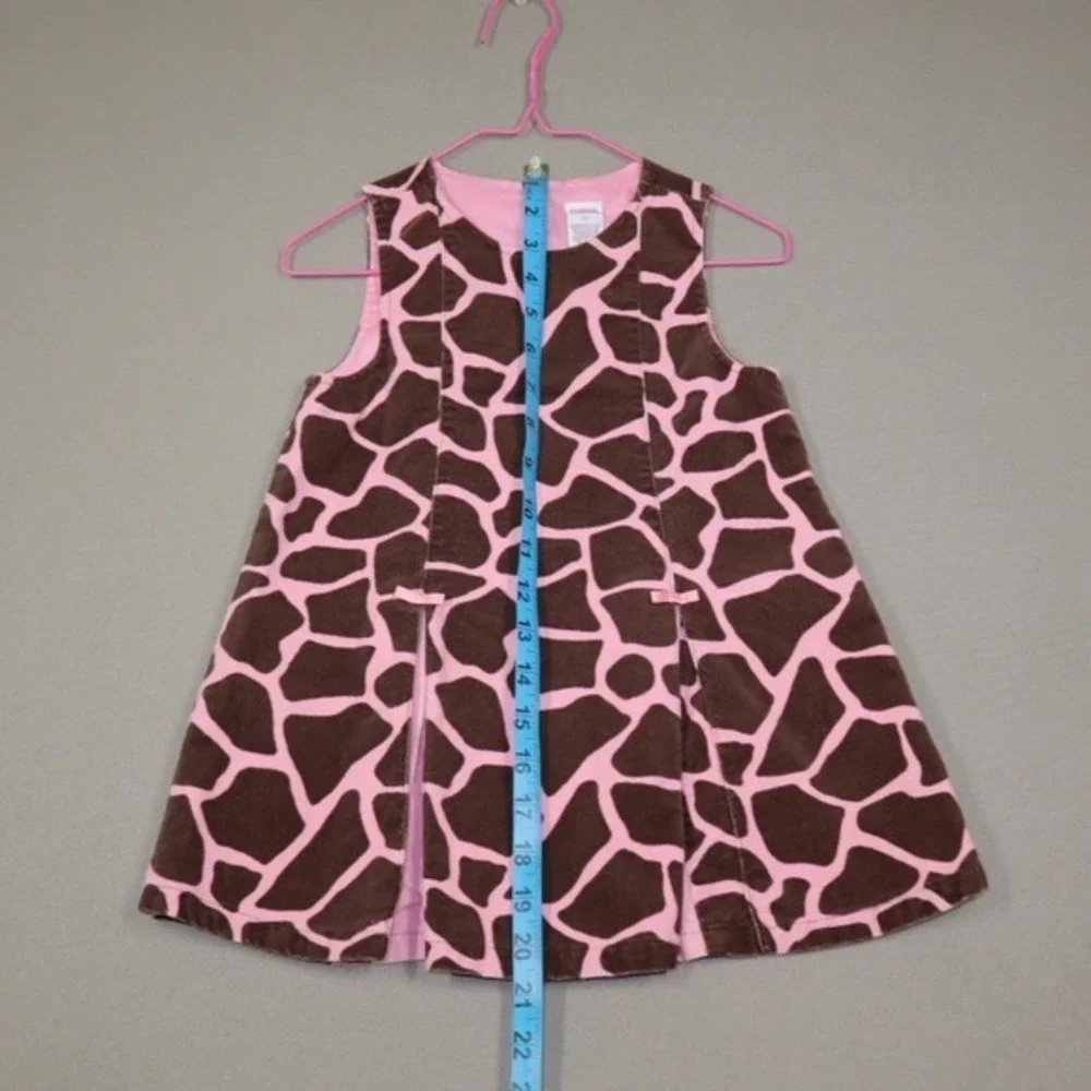 Gymboree Vintage Little Girls Giraffe Dress - Pink/Brown‎ - Size 3T